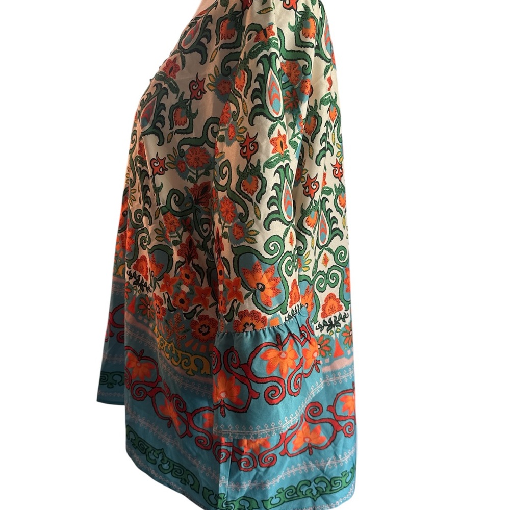 BloomChic Floral Blouse Bell Sleeve Size 14/16 - Picture 9 of 9